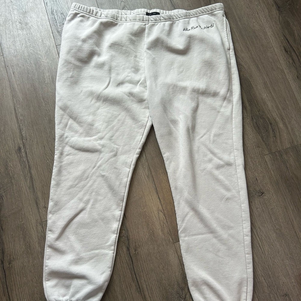 Smash & tess x Brunette the label women’s 4x off white sweatpants Jogger Pants